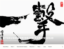 Tablet Screenshot of kyokushinbrisbane.com